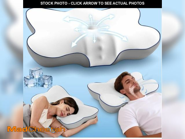 Lot 74-14214622 - Ultra Cooling Cervical Pillow for Neck Pain Relief, Patented Ergonomic Memory Foam Neck Pillow with ...