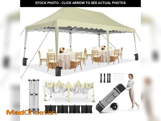 Lot 74-12516369 - *SEE DETAILS* HOTEEL 10x20 Pop Up Canopy, Outdoor Easy Setup Party Tent, Waterproof Portable Enclose...