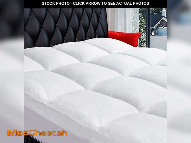 Lot 74-13709388 - COONP Queen Mattress Topper, Extra Thick Pillowtop, Cooling and Plush Mattress Pad Cover Cotton Top ...