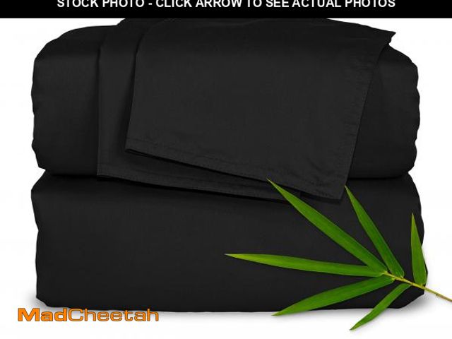 Lot 74-12140931 - Queen Sheets by Pure Bamboo, Genuine 100% Organic Viscose Derived from Bamboo Bed Sheet Set, Luxurio...