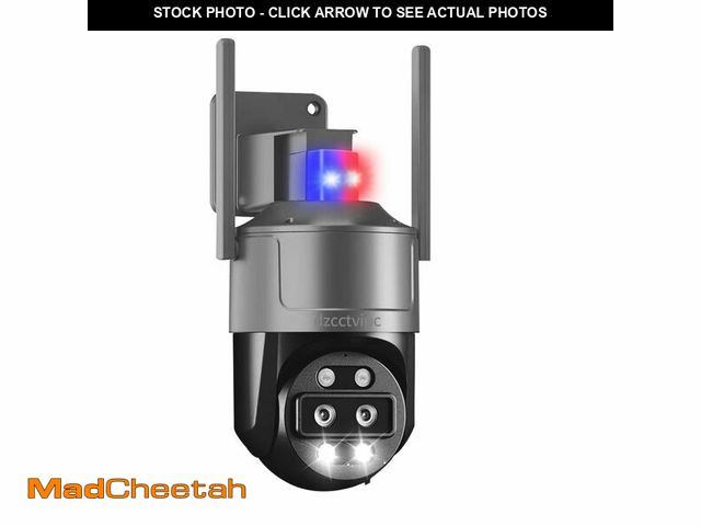 Lot 74-12499790 - dzcctvipc 4K/8MP Dual Lens 10X Hybrid Optical Zoom PTZ Outdoor Security IP Camera,5GHz Dual Band WiF...