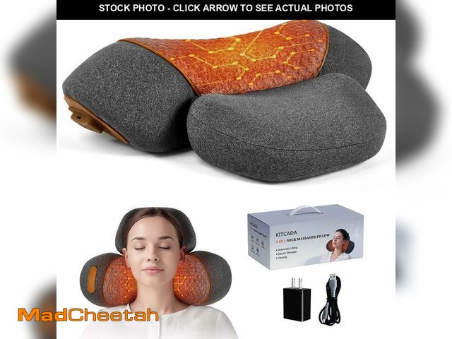 Lot 74-14065825 - Upgraded Neck Massager Pillow, 3-in-1 Neck Massager, Traction Massage with Heat, Neck Pillow for Sho...