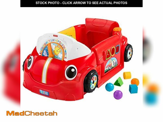Lot 74-12695555 - Fisher-Price Baby Toy Laugh &amp; Learn Crawl Around Car Red Activity Center with Educational Music ...