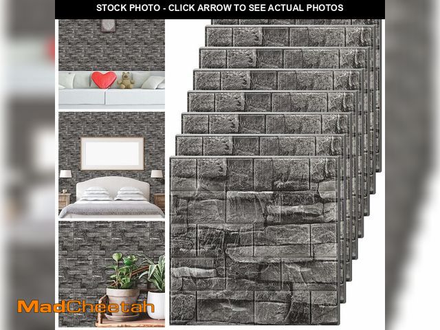 Lot 74-12717892 - Tinlade 30 Pcs 28.81 Sq ft 3D Wall Panels Peel and Stick Foam Brick Wallpaper Printable Faux Brick W...