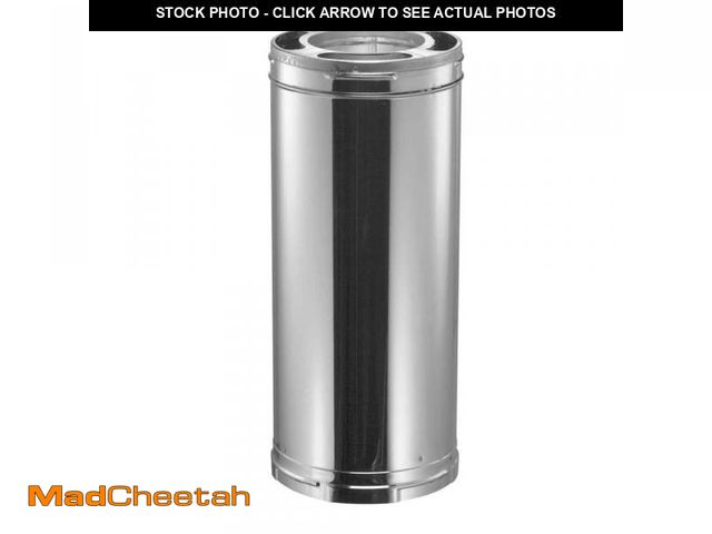 Lot 74-12408735 - DuraVent DuraPlus All-Fuel Chimney  6in. X 36in. Diameter Chimney Pipe, Stainless Steel - UNUSED