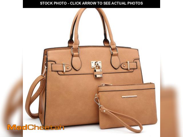 Lot 74-12493143 - Dasein Women Handbags and Purses Ladies Shoulder Bag Top Handle Satchel Tote Work Bag with Matching ...