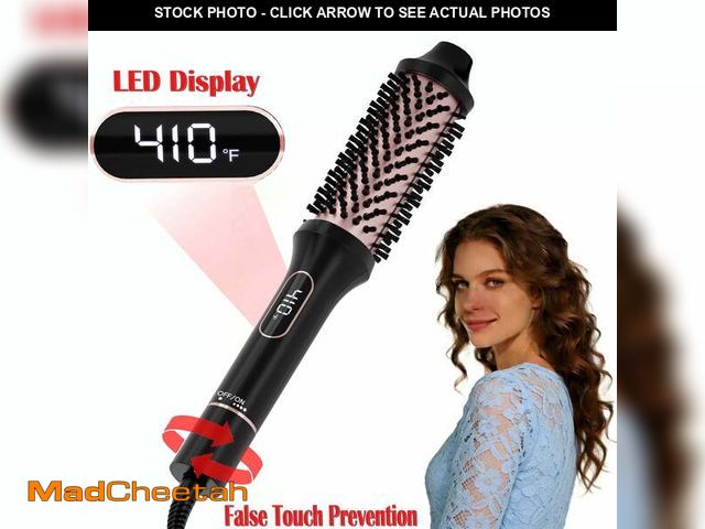 Lot 74-14369641 - SKIMI Thermal Brush, Heated Round Brush,Curling Iron, Electric Curl Wand Anti-Scald Nylon Bristles -...