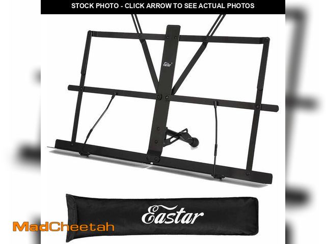 Lot 74-12700199 - Eastar Tabletop Music Stand for Sheet Music ESMF-3, Table Top Desktop Book Stand Folding Portable Sh...