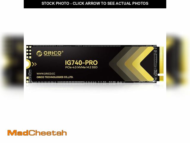Lot 74-13628512 - ORICO Industrial SSD 1TB M.2 NVMe SSD, PCIe 4.0 Drive with 7100MB/s Read Speed, TLC NAND, Advanced D...