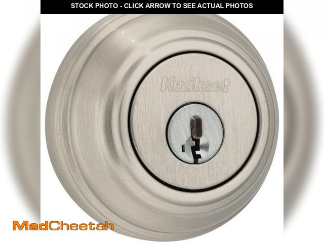 Lot 74-6744849 - Satin Nickel Double Cylinder Deadbolt featuring SmartKey Security - USED
