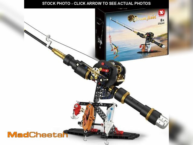 Lot 74-14145678 - BYTLK Fishing Rod Building Block Set [589+] Pieces - Compatible with LEGO STEM Building Toys; Gift f...
