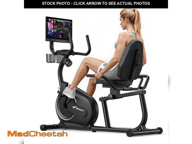 Lot 74-13773993 - MERACH Recumbent Exercise Bike with Screen, Magnetic Resistance, Bluetooth APP, Adjustable Seat &amp...