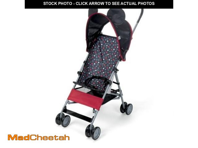 Lot 74-12423721 - Disney Baby Comfort Height Character Umbrella Stroller with Basket  Modern Mickey - USED