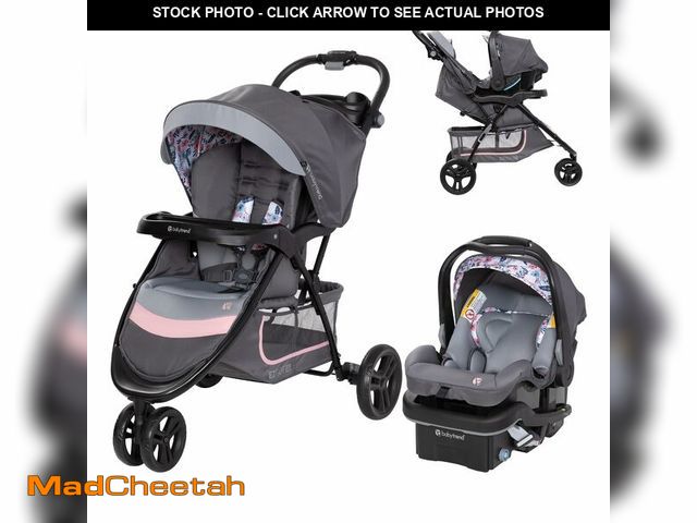 Lot 74-13690144 - Baby Trend EZ Ride SE Travel System with Secure-Lift Infant Car Seat, Bluebell - UNUSED