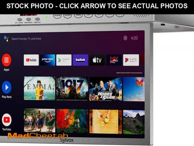 Lot 74-12169494 - SYLVOX 15.6" Under Cabinet Smart TV - 360 degree Rotation, 90 degree Flip-Down Screen, Wireless Conn...