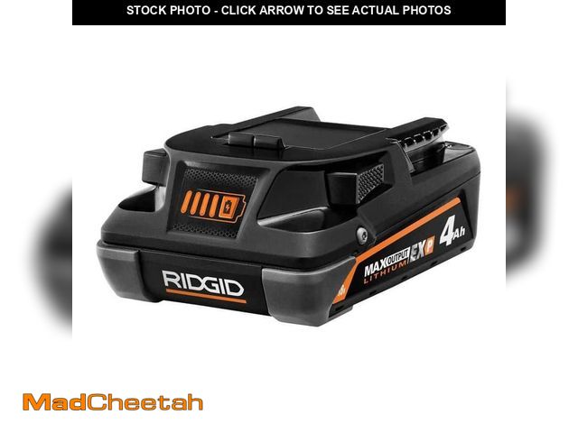 Lot 74-12791305 - RIDGID 18V 4.0 Ah MAX Output EXP Lithium-Ion Battery - UNUSED