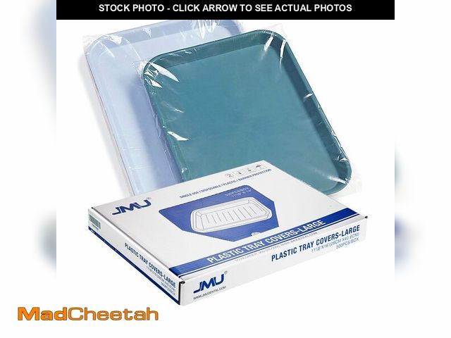 Lot 74-14335731 - JMU 500pcs Dental Tray Covers, 11.6" x 16", Disposable Plastic Tray Sleeves Fit for Size E Trays - U...