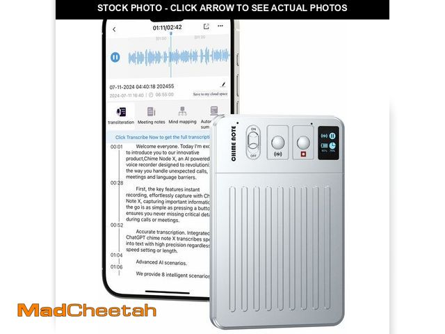 Lot 74-12394584 - AI Voice Recorder Call Chatgpt, Digital Voice Recorder Support Free Audio Transcription and Text Sum...