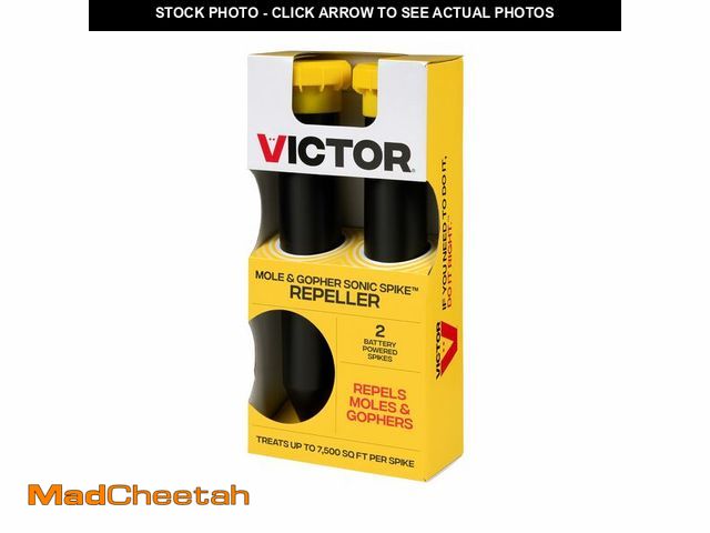 Lot 74-13955695 - Victor Mole and Gopher Sonic Spike - Outdoor Mole and Gopher Repellent - M9012 - Chemical Free Solut...