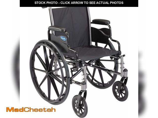 Lot 74-13041432 - Invacare Tracer SX5 Wheelchair for Adults | Everyday Folding | 22 Inch Seat | Desk Arms - UNUSED