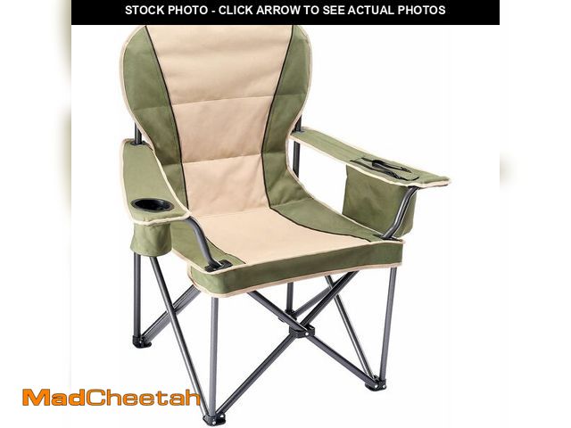 Lot 74-14435761 - NEWBULIG Oversized Folding Camping Chair for Adults, Portable Outdoor Collapsible Chairs, 500 LBS He...