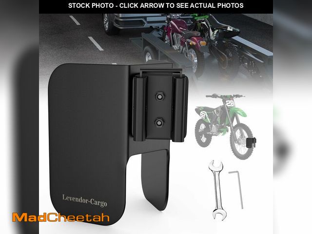 Lot 74-14299124 - LEVENDOR E-Track Dirt Bike Wheel Chocks,Bike and Dirt Bike in Enclosed Trailer/Garage/Trucks with E-...