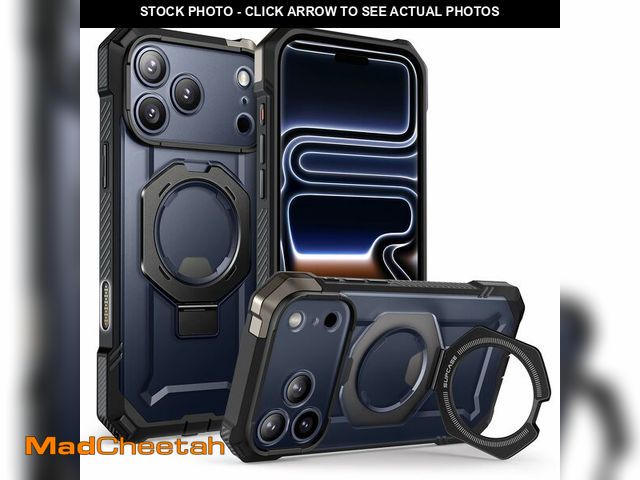 Lot 74-14481300 - SUPCASE for iPhone 17 Pro Max Case with Built-in Kickstand, Black - UNUSED