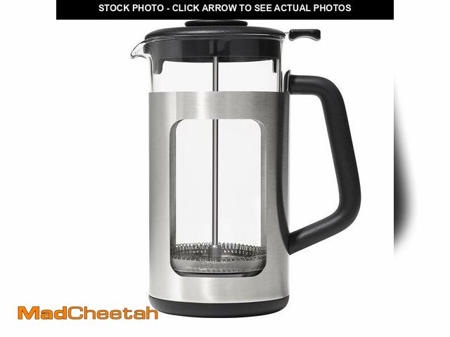 Lot 74-13718429 - OXO Brew Stainless Steel French Press Coffee Maker Ã¢â¬â 32oz - USED