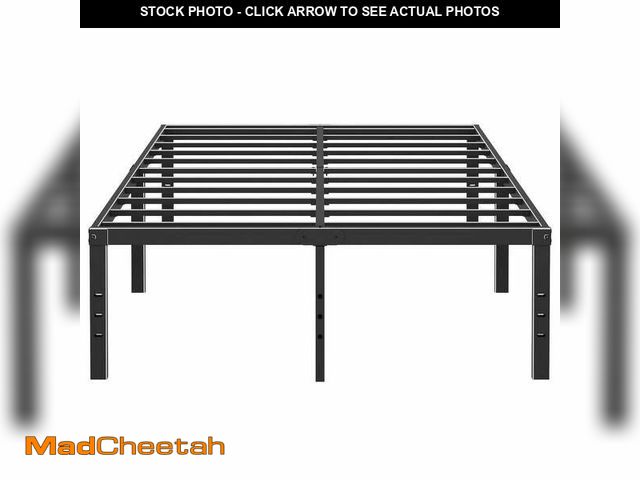 Lot 74-14354194 - Caplisave Heavy Duty California King Metal Bed Frame, 18" Platform No Box Spring Needed, Noise-Free ...