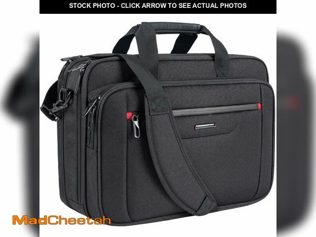 Lot 74-14386379 - VANKEAN Laptop Briefcase Premium Laptop Case Fits Up to 17.3 Inch Business Shoulder Bag Laptop Expan...