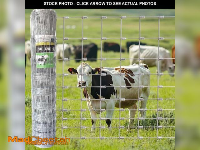 Lot 74-11768029 - Livestock Fence, 5ft x 164ft Galvanized Cattle Fence, Farm Fence Deer Fence,Heavy Zinc Coating Wire ...