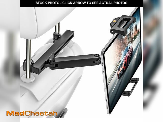 Lot 74-14215257 - woleyi Car Headrest Tablet Holder, [Large Clamp] [Thick Case Friendly] Tablet Mount for Car Back Sea...