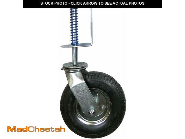 Lot 74-13794292 - Shepherd 8" Pneumatic Spring-Loaded Gate Caster Wheel, Universal Mount Heavy-Duty 360 degree Swivel ...