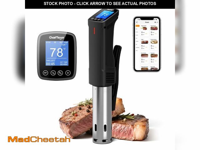 Lot 74-14143448 - 2.4g Wifi Sous Vide Cooker CharMeter Sous Vide Machine CSV-100-W, 1000 Wattts Sous-Vide Cooker Immer...