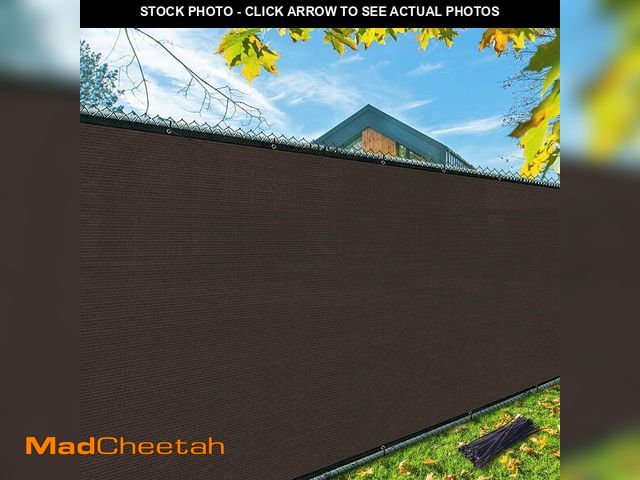 Lot 74-14268454 - iCover 4x50ft Privacy Screen Fence, Outdoor Fencing Panels, Garden Windscreen Mesh Shade Sail Net Ba...