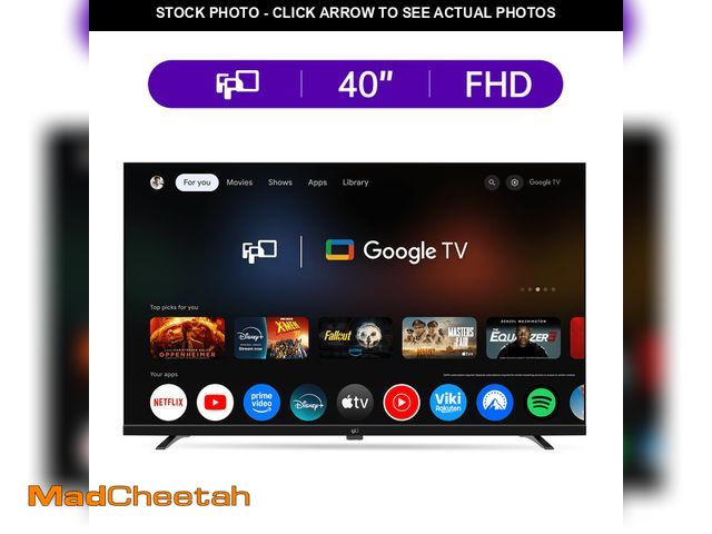 Lot 74-13780474 - FPD 40-inch Smart TV, 1080P FHD Google TV with Google Play Built-in Google Cast , Dolby Audio, Hdr 1...