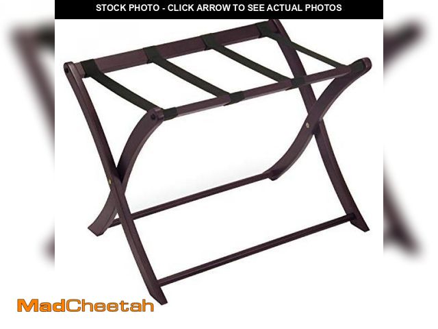 Lot 74-12096637 - Winsome Scarlett luggage rack, Espresso(BROKEN STAND)  - USED