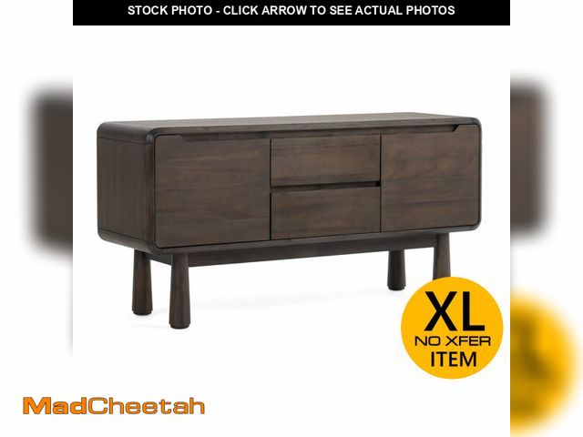 Lot 74-13011723 - Benjara CID Seby 50 Inch Sideboard Server Buffet Cabinet, Espresso Brown Wood - UNUSED