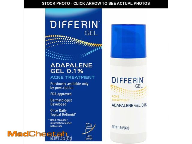 Lot 74-13623878 - Differin Acne Treatment Gel, 90 Day Supply, Retinoid Treatment for Face with 0.1% Adapalene, Gentle ...