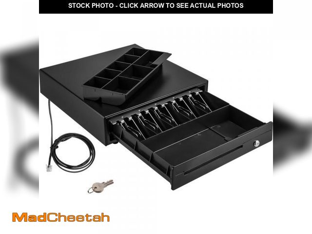 Lot 74-12424874 - SKYSHALO Cash Register Drawer, 16 in. Food Vacuum Sealer for POS System, 5 Bill 8 Coin Cash Tray, Co...