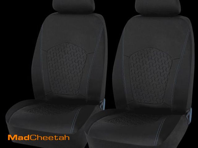 Lot 74-12527655 - Auto Drive 2 Piece Low Back Gel Cooling Car Seat Cover Polyester Black, Universal Fit, 2010SC12 - UN...