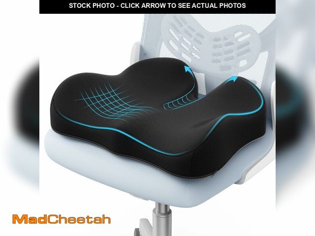Lot 74-13563680 - A-Pce Ergonomic Seat Cushion -Large Memory Foam Cushion for Office Chair- Sciatica &amp; Lower Back ...