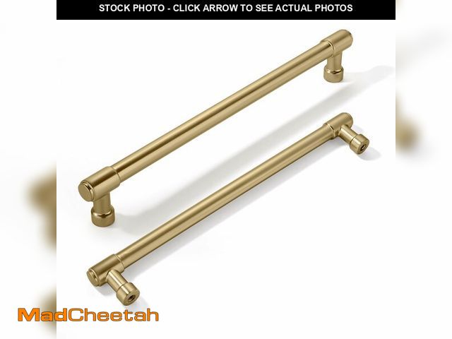 Lot 74-13626593 - khtumeware 2 Pack 8 Inch(203mm) Champagne Bronze Kitchen Cabinet Pulls Satin Brass Cabinet Pulls Bru...