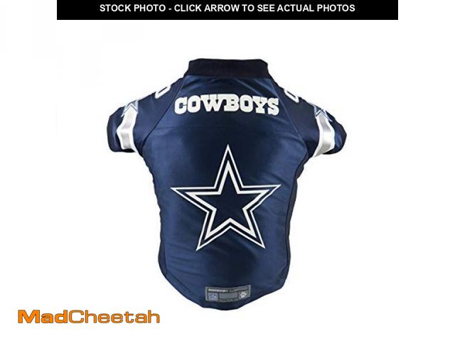 Lot 74-9246637 - Littlearth Unisex-Adult NFL Dallas Cowboys Premium Pet Jersey, Team Color, Small - UNUSED