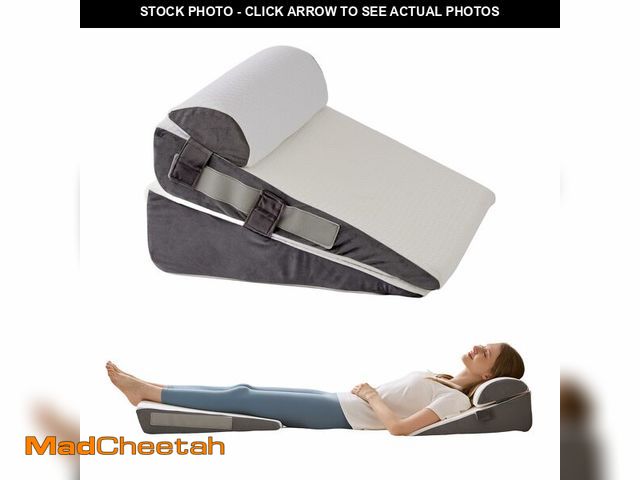 Lot 74-14066362 - WGAKCED 3Pcs Wedge Pillow Set for After Surgery,Acid Reflux Relief, Adjustable Bed Wedge Pillows for...