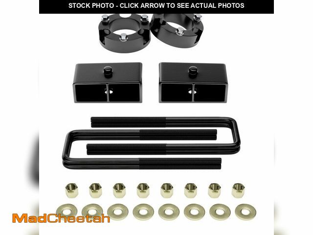 Lot 74-13995557 - Richeer 3" Front and 2" Rear Leveling Lift Kit for 1995-2004 Tacoma, 3" Front Strut Spacers and 2" R...