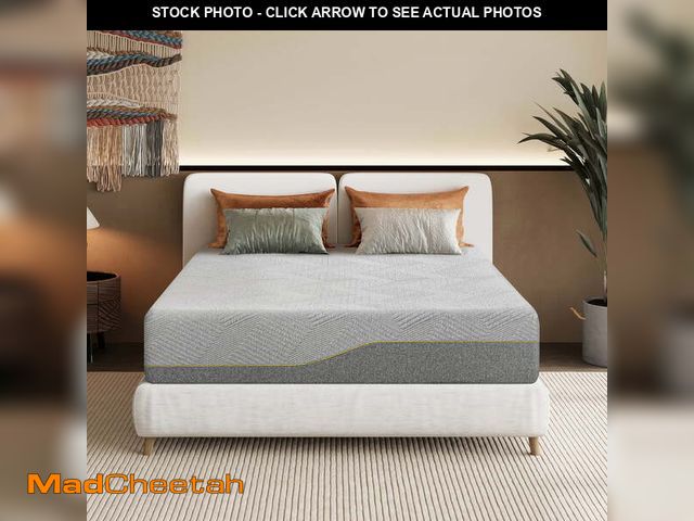 Lot 74-12799963 - MLILY Ego Gray 14 inch Full Size Mattress, Gel Memory Foam Mattress in a Box - UNUSED