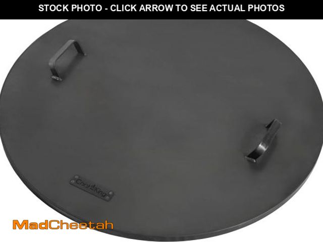 Lot 74-12043780 - Fire Pit Round Cover Lid, 2mm Thickness, Fire Snuffer in Powder Coated Finish Rust Resistant, Drop-i...