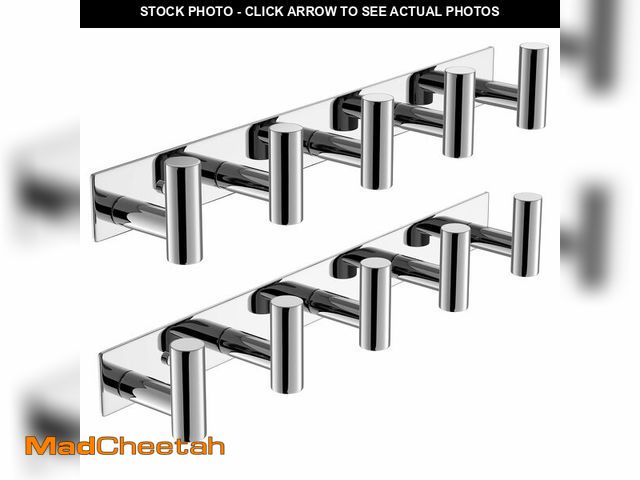 Lot 74-14273711 - VAEHOLD Hat and Coat Wall Mount Rack - Hooks for Robes, Bags, Keys, and Towels - Bathroom Towel Hang...