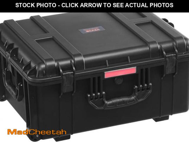 Lot 74-12096609 - VEVOR Weatherproof Hard Case, Heavy Duty Protective Dry Box Case with Pre-Cut Foam, Wheels &amp; Ret...
